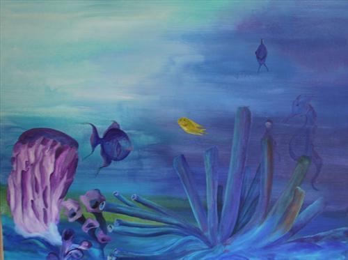 Yellow fish in paradies